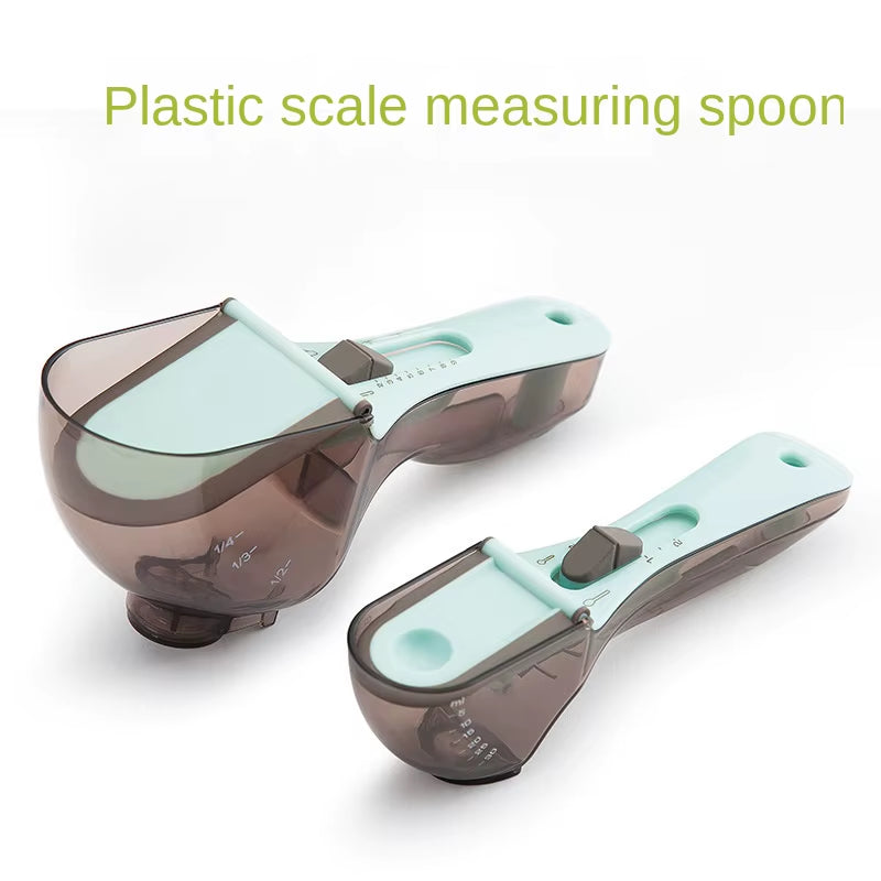 Adjustable Measuring Spoon Baking Plastic Measuring Spoon Kitchen Tool Plastic Measuring Spoon Adjustable Measuring Spoon Set
