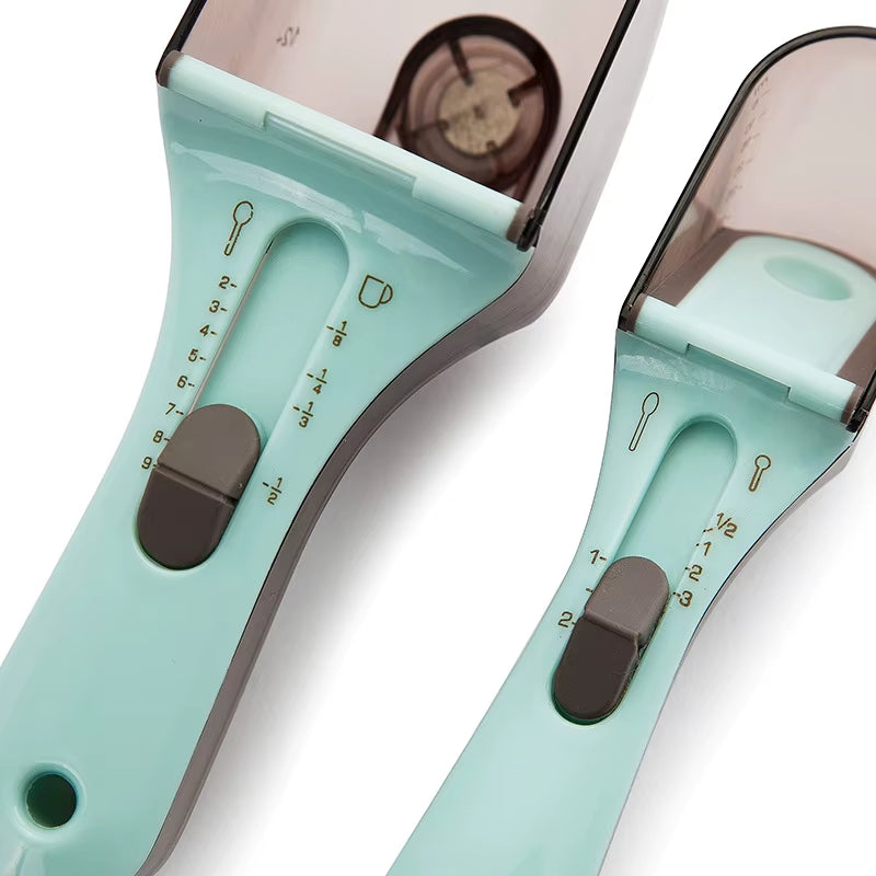 Adjustable Measuring Spoon Baking Plastic Measuring Spoon Kitchen Tool Plastic Measuring Spoon Adjustable Measuring Spoon Set